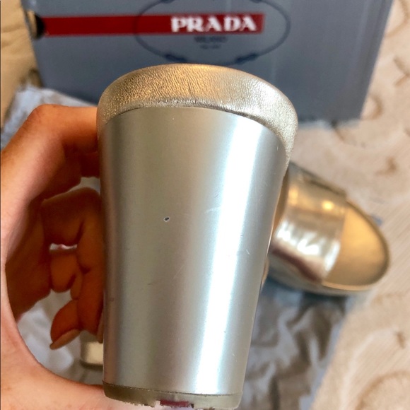 Prada Women’s Wedge Sandals Authentic Size EUR40 - Picture 4 of 14